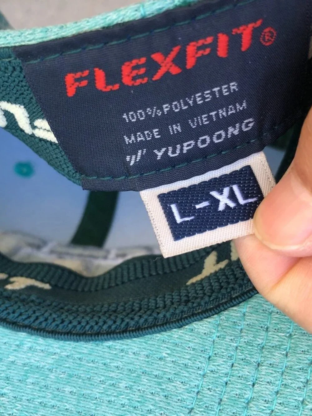 Vintage TRAVIS MATHEW Fitted Hat Men's L/XL Green FlexFit Cap Golf